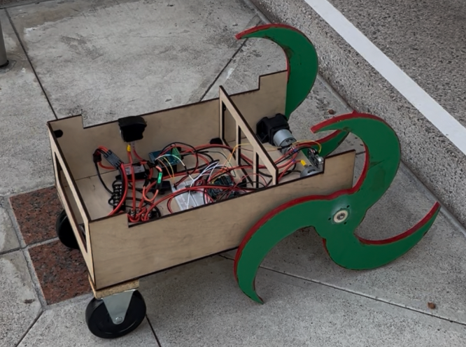 Image depicting final stair climber robot prototype