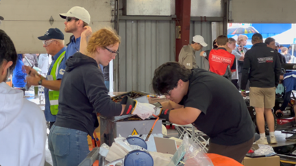 Fig. 2. Electrical Technical Inspectionevaluates the battery pack, drive and safety systems.