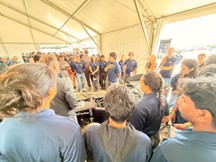 Fig. 3 UCI EV team’s design presentation.