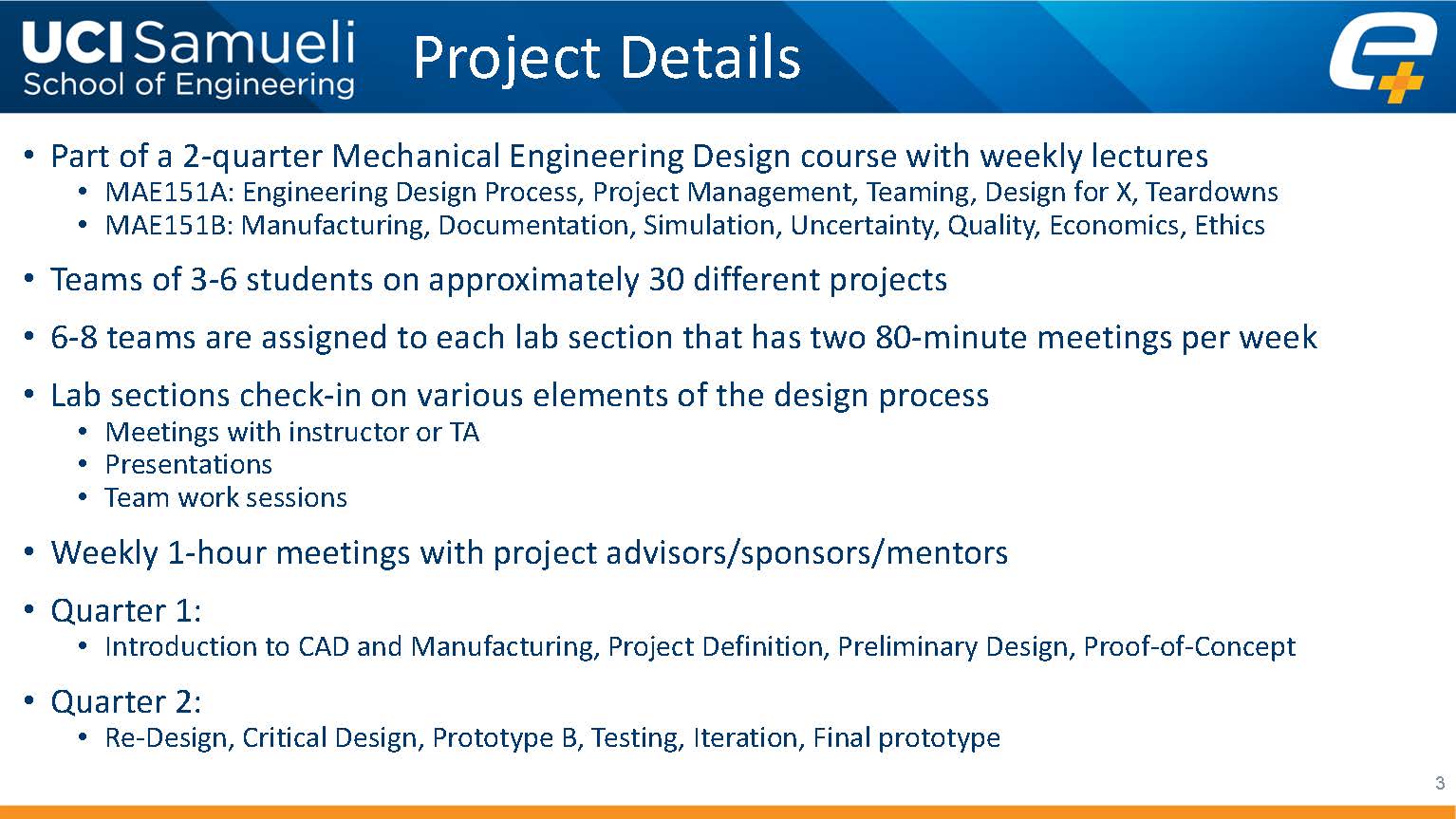 MAE capstone project slide 3