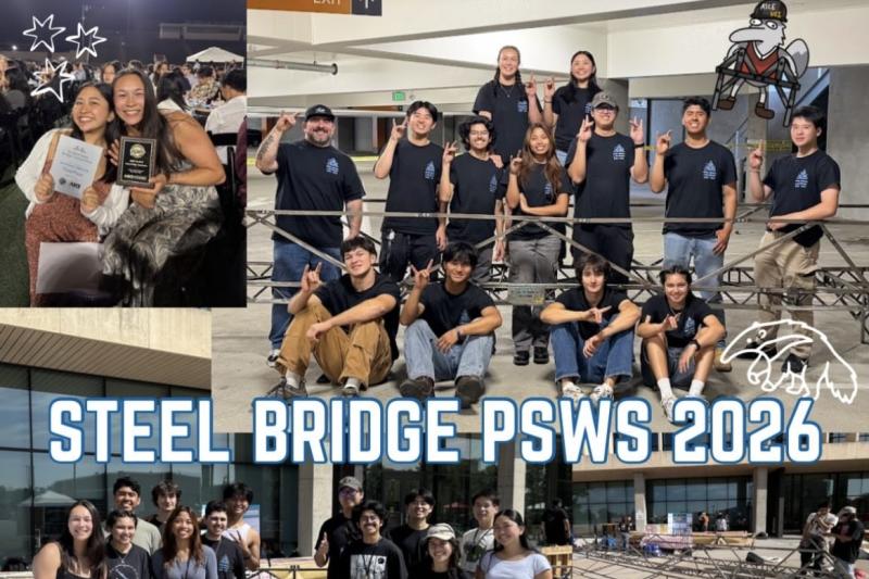 Pictures of UCI Steel Bridge and their project.