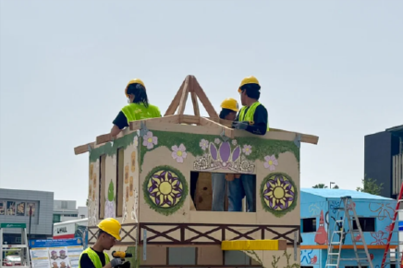 Timber Strong Design Build at UCI and their building