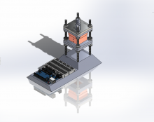 The cold plate heating apparatus, cold plate clamp, data collection and electronic control assembled