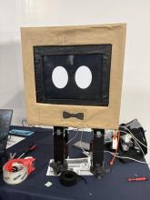 Boxley the AI-Powered Free-Roaming Animatronic