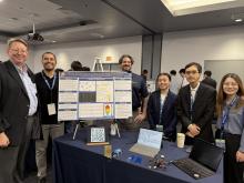 Our booth at the Senior Design Showcase