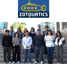 ZotQuatics Logo and Goup Photo